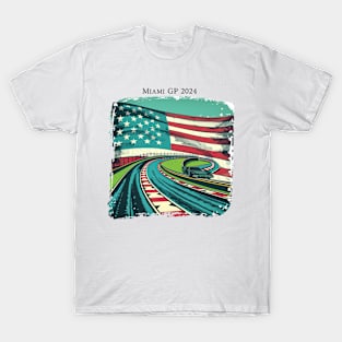 2024 Miami Grand Prix F1 T-Shirt - Merchandise | Unique F1 Tracks Design | Limited Edition | Perfect Gift for Miami F1 Fans T-Shirt